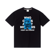 QT8 GARMENTS BN Rough Bear Tee Black