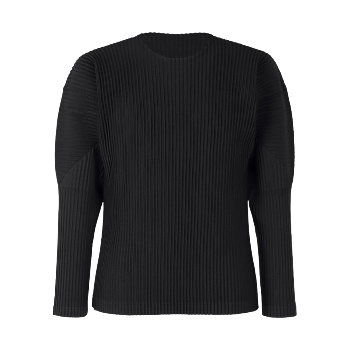 JK421-15 Homme Plisse Issey Miyake Basics Long Sleeve T-Shirt Black