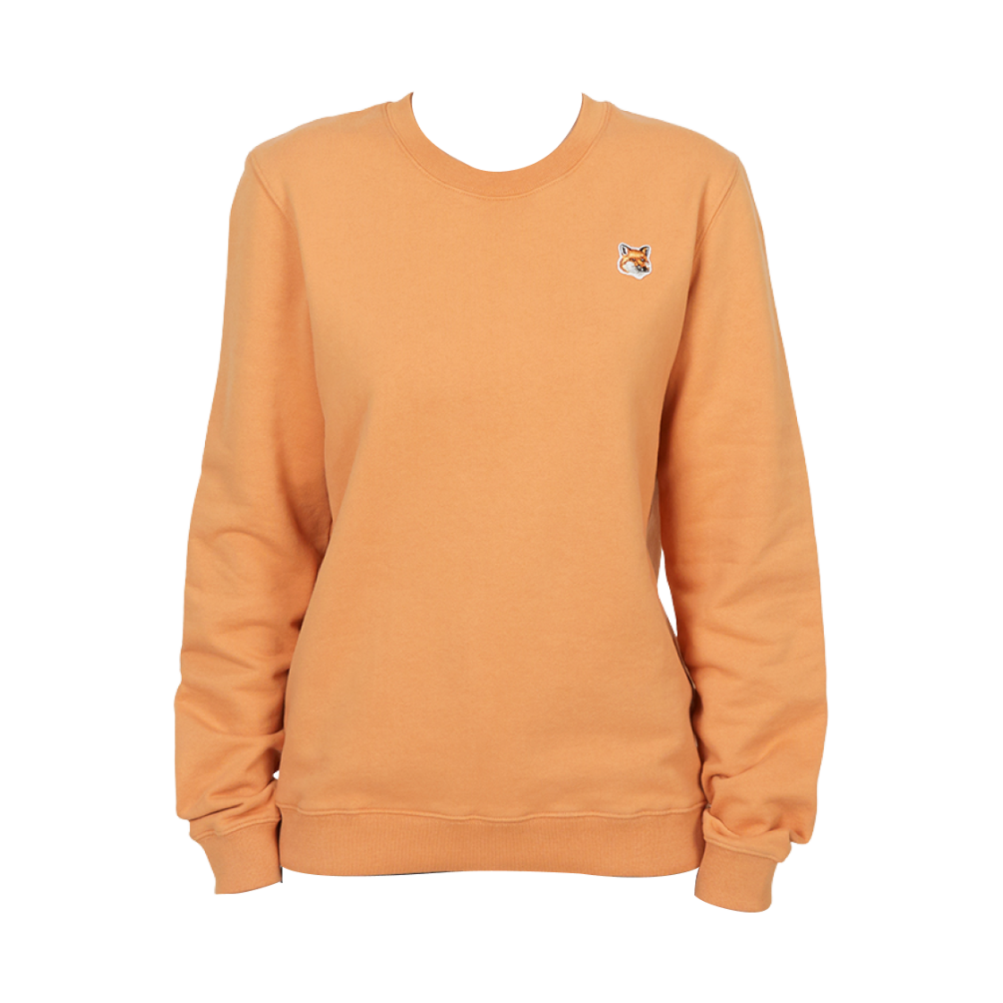 (W) 메종 키츠네 폭스 헤드 스웨트셔츠 새들((W) Maison Kitsune Fox Head Sweatshirt Saddle) - 1