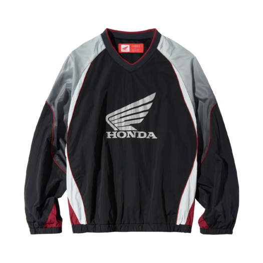 HEF1LS399SBK Honda Speed Track Nylon Long Sleeve Black