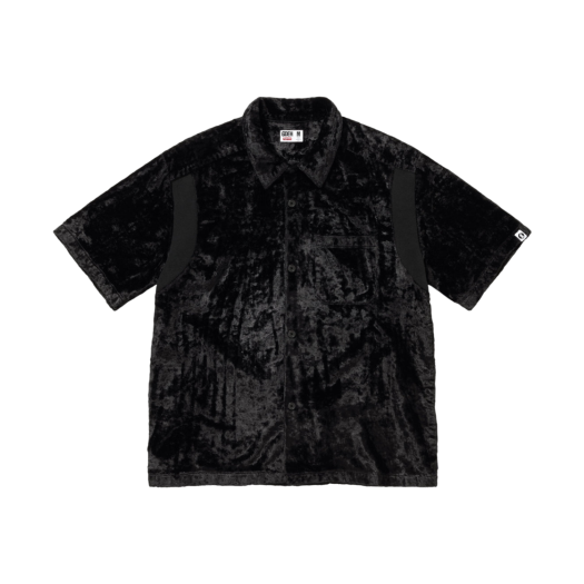 Supreme x GOODENOUGH Crushed Rayon Pile S/S Shirt Black - 25SS