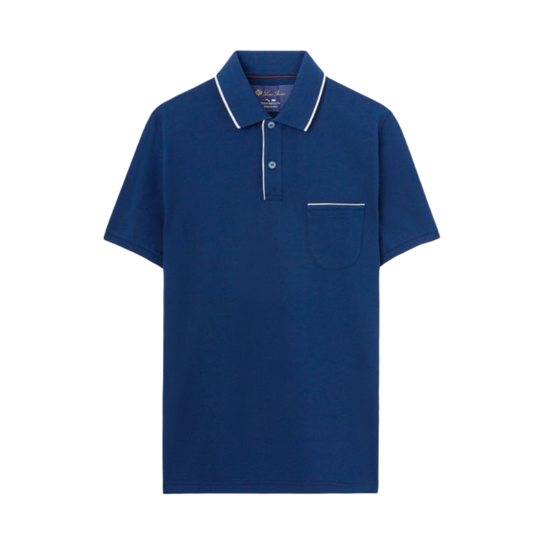 로로 피아나 코튼 레게타 폴로 코발트 잉크(Loro Piana Cotton Regatta Polo Cobalt Ink) - 1