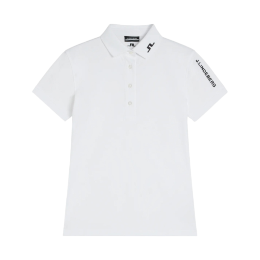 (W) J.Lindeberg Tour Tech Golf Polo White