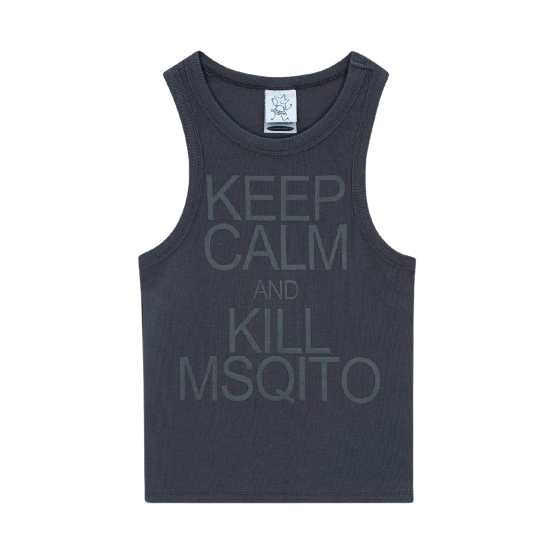 모스키토 머더러스 킵 캄 앤 킬 모스키토 슬리브리스 차콜(Mosquito Murderers Keep Calm And Kill Msqito Sleeveless Charcoal)