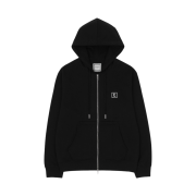 Wooyoungmi Back Logo Zip Hoodie Black - 23SS