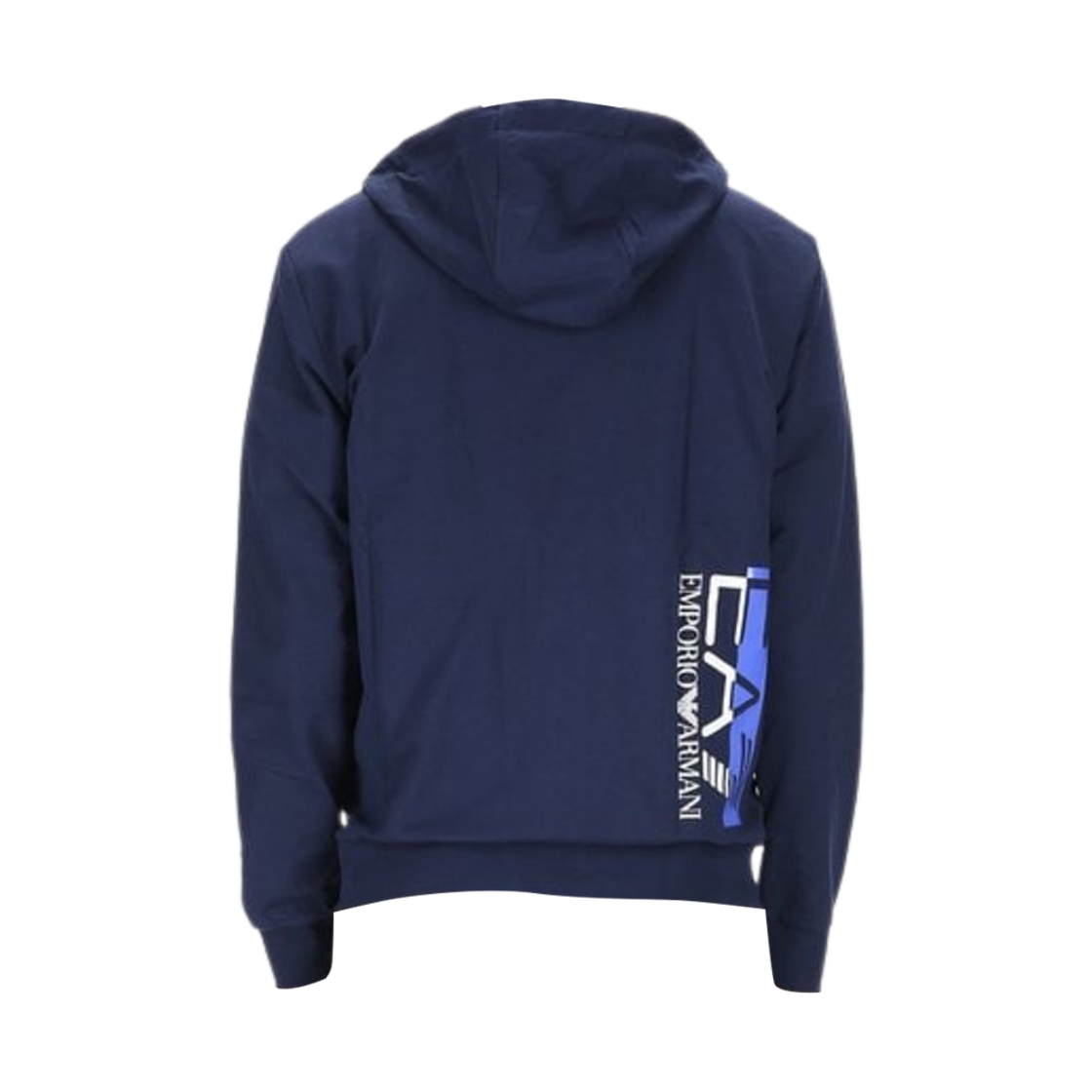 엠포리오 아르마니 EA7 로고 프린트 집업 후드 네이비(Emporio Armani EA7 Logo Print Zip Up Hoodie Navy) - 2