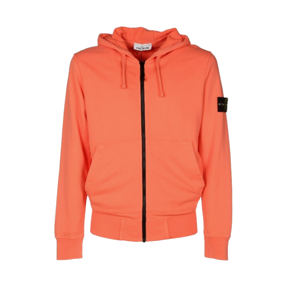 스톤 아일랜드 64251 코튼 플리스 후드 집업 오렌지 - 22SS(Stone Island 64251 Cotton Fleece Full Zip Hooded Sweatshirt Orange - 22SS) - 1