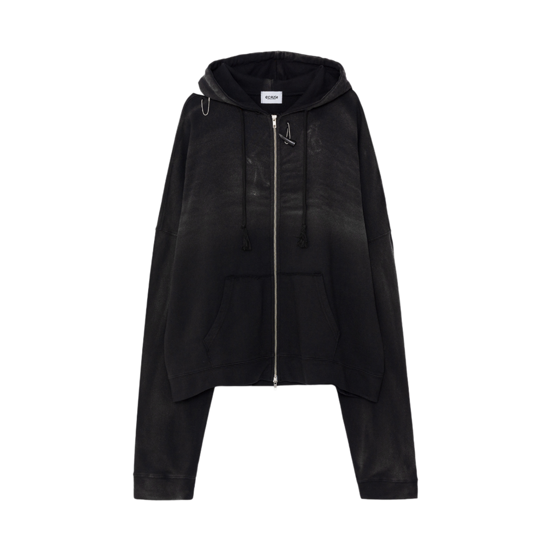에크라손 더플 듀오 후드집업 블랙(Ecrzn Duffle Duo Hood Zip-Up Black) - 1
