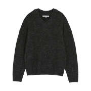 Garden express Mohair V-Neck Sweater charcoal