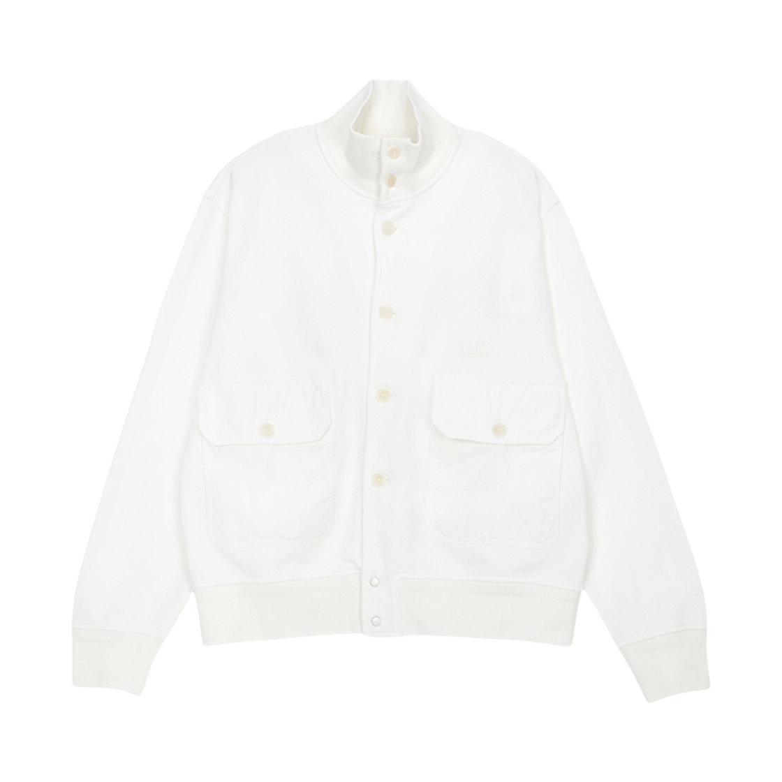 18CMSS047A110044G103 C.P. Company Cardigan Gauze White - 25SS