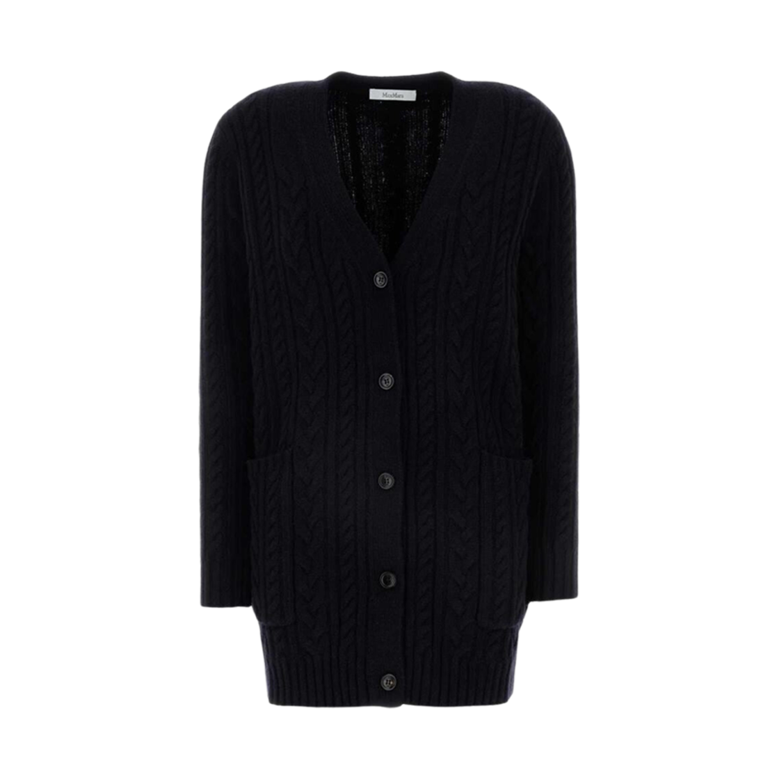 CALOTTA-004 (W) Max Mara Calotta Wool Cashmere Cardigan Black
