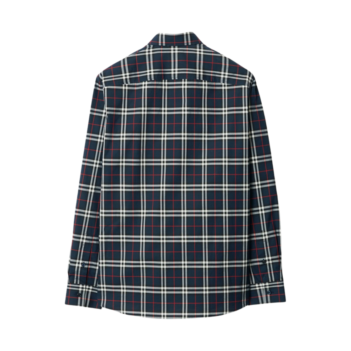 버버리 체크 코튼 셔츠 네이비(Burberry Check Cotton Shirt Navy) - 2