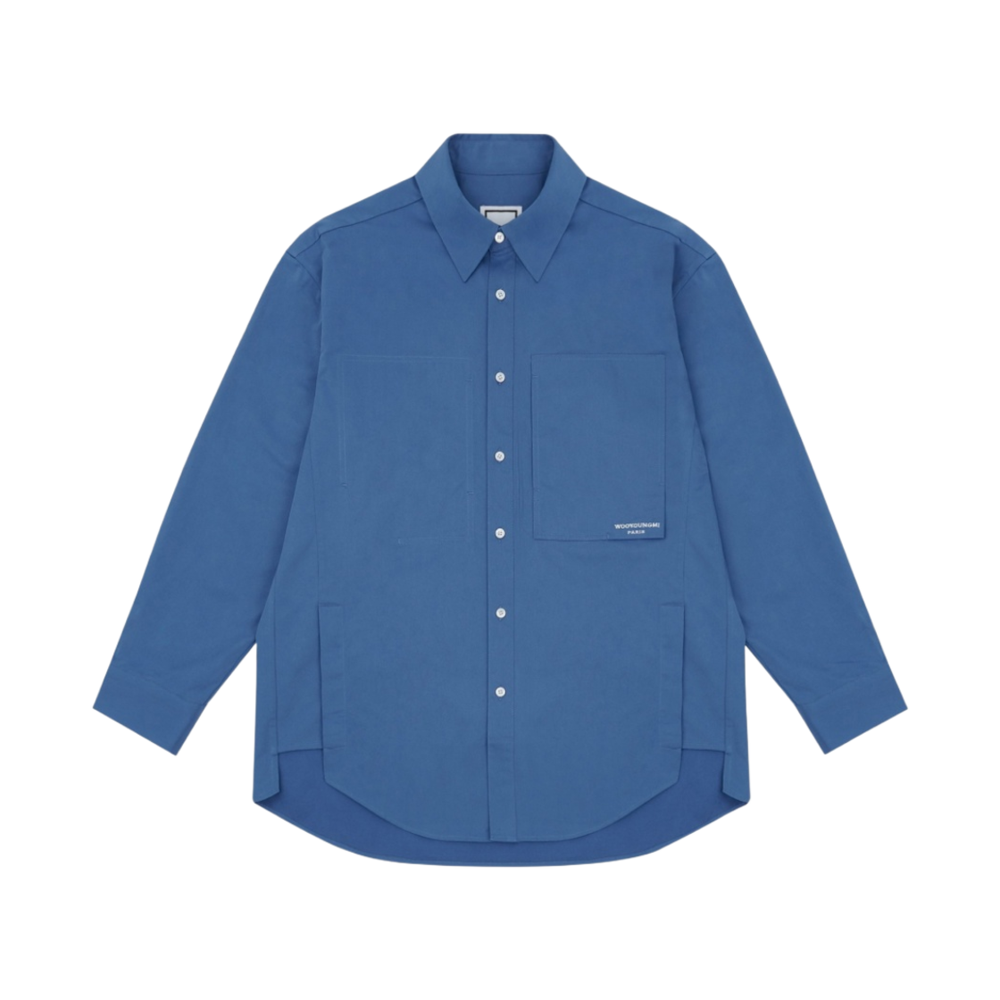 우영미 백로고 셔츠 블루 - 22SS(Wooyoungmi Back Logo Shirt Blue - 22SS) - 2
