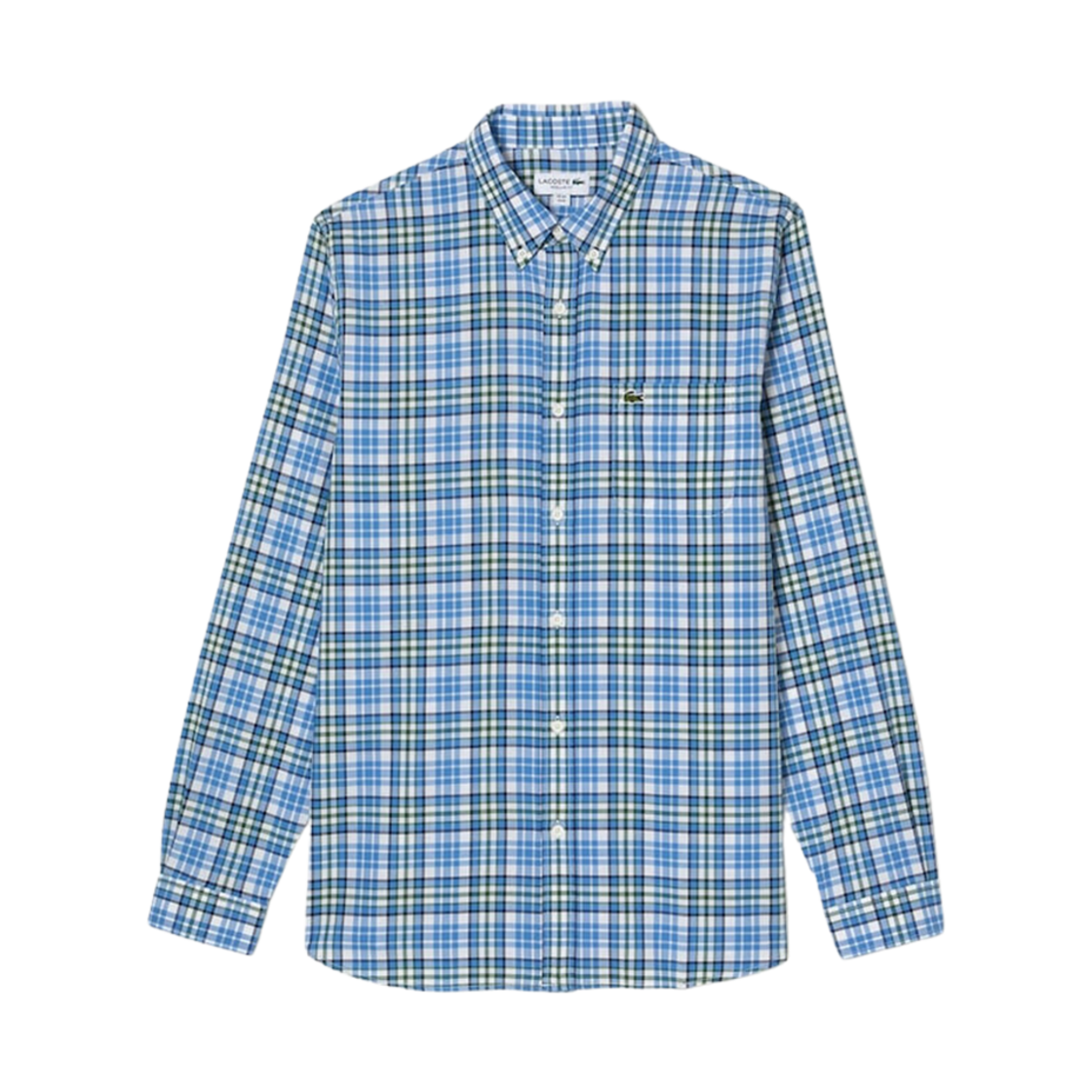 라코스테 스몰 체크 셔츠 블루 화이트(Lacoste Small Check Shirt Blue White) - 1