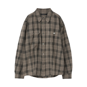 Hatchingroom 2Pk Shirt Long Over Dyed Check Desert