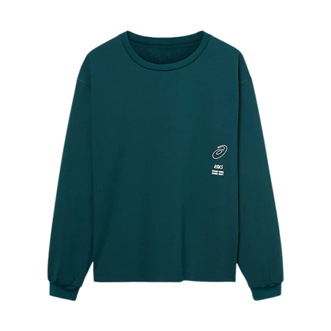 2203A288-301 Asics Graphic Long Sleeve T-Shirt Dark Neptune