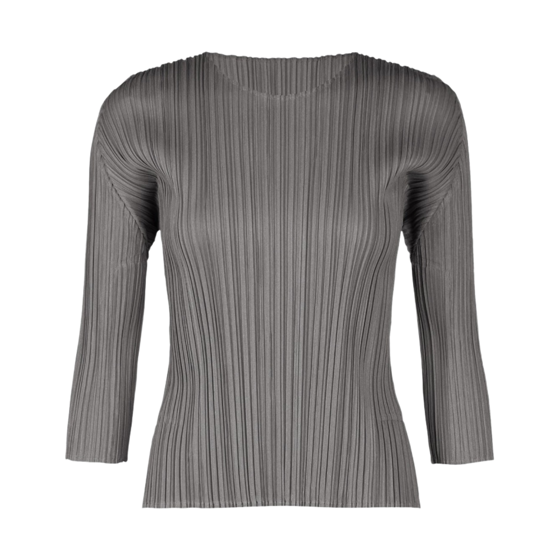 (W) 플리츠 플리즈 이세이 미야케 멜로우 플리츠 탑 다크 그레이((W) Pleats Please Issey Miyake Mellow Pleats Top Dark Grey) - 1