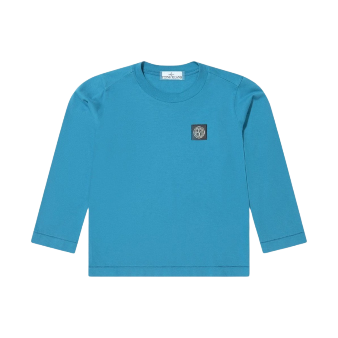 (키즈) 스톤 아일랜드 20447 코튼 저지 롱슬리브 티셔츠 코발트 블루 - 22FW((Kids) Stone Island 20447 Cotton Jersey Long Sleeve T-Shirt Cobalt Blue - 22FW) - 1