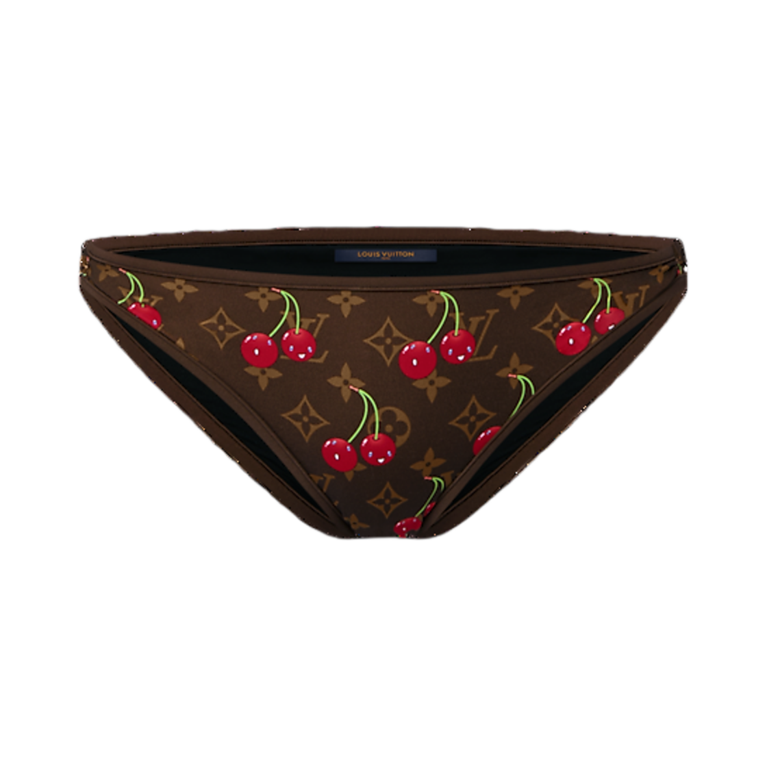 (W) 루이비통 x 무라카미 타카시 체리 비키니 바텀 브라운((W) Louis Vuitton x Murakami Takashi Cherry Bikini Bottoms Brown)