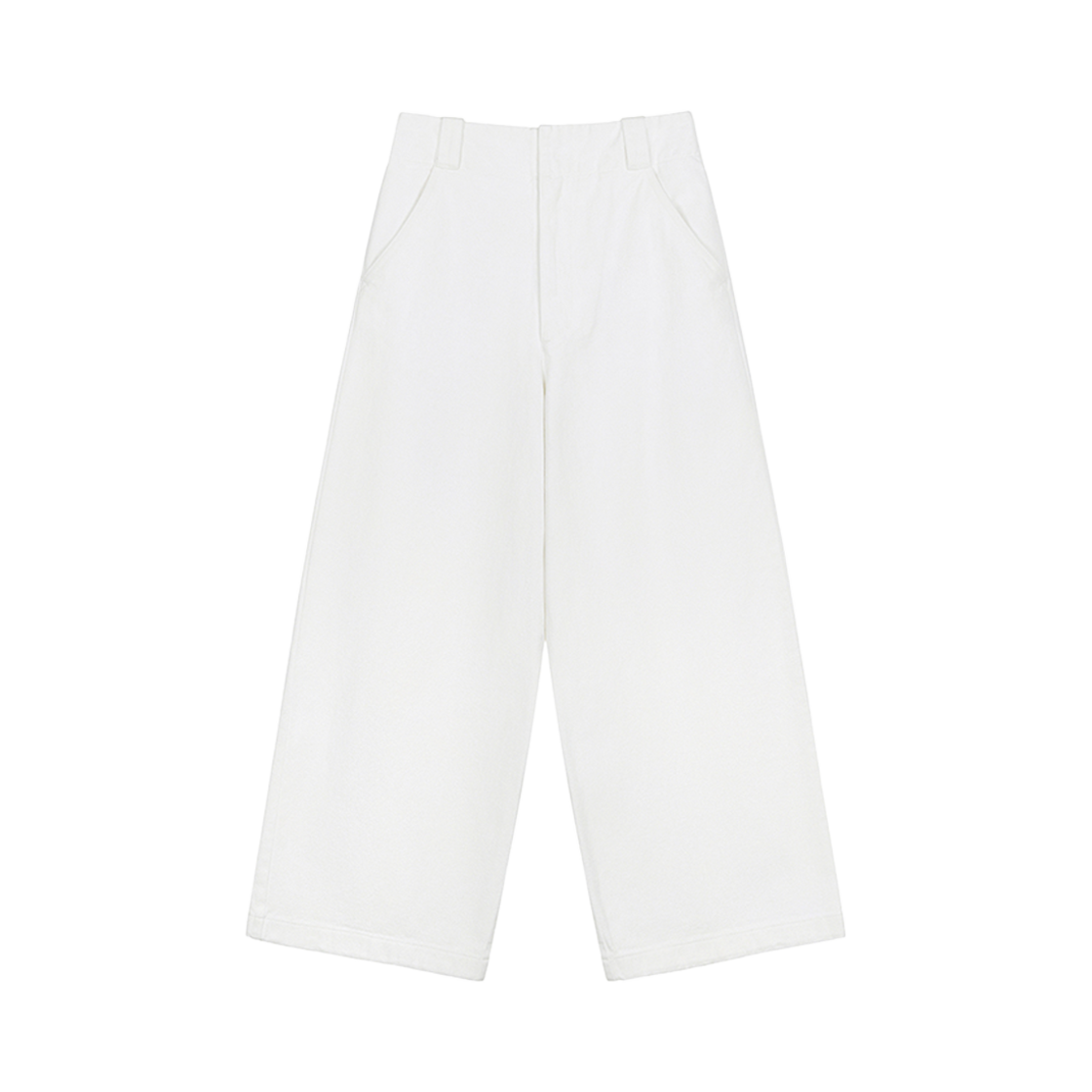 커렌트 하이웨스트 크리즈 워싱 데님 화이트(Current High Waist Crease Washing Denim White)