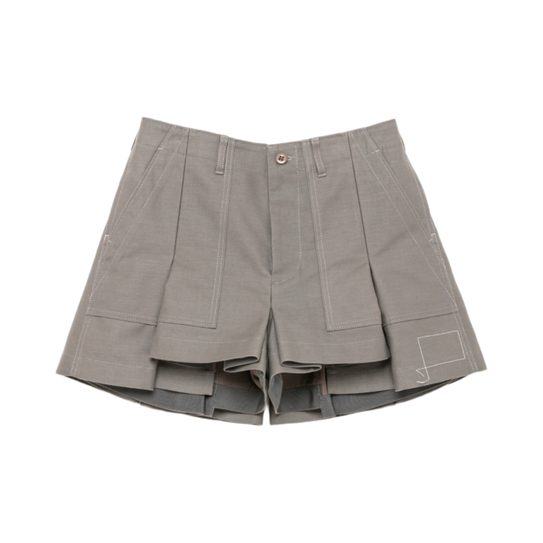 사카이 x 더블탭스 코튼 백 새틴 쇼츠 토프(Sacai x WTAPS Cotton Back Satin Shorts Taupe)