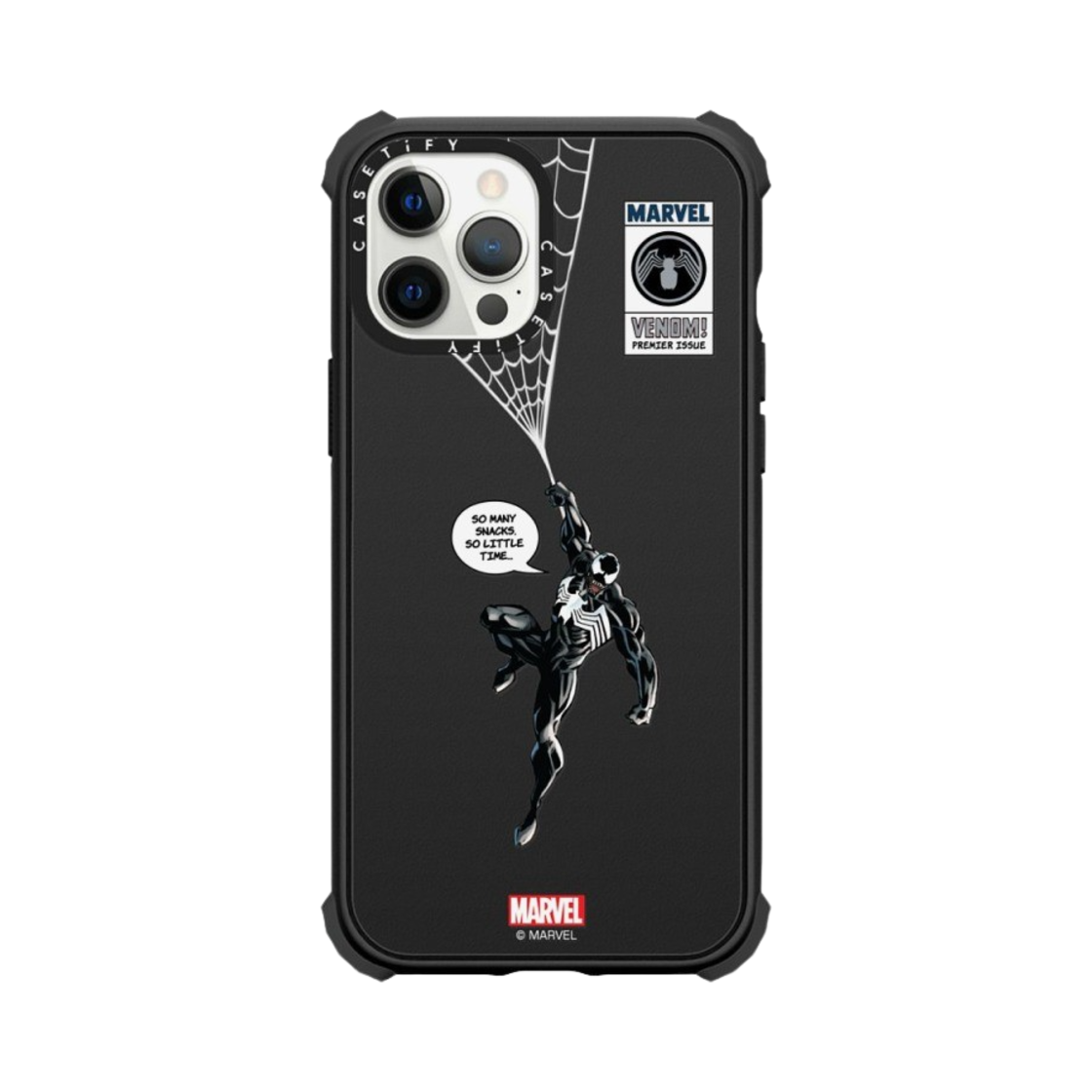 케이스티파이 x 마블 아이폰 베놈 행잉 울트라 임팩트 범퍼 케이스 매트 블랙(Casetify x Marvel iPhone Venom Hanging Ultra Impact Bumper Case Matte Black) - 1