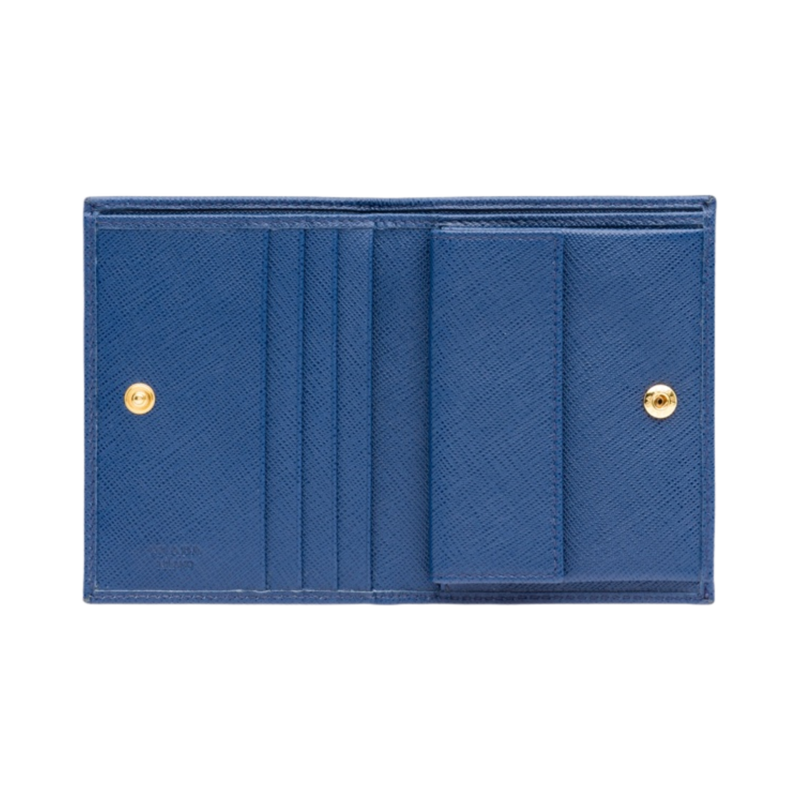 프라다 사피아노 레더 메탈 로고 반지갑 블루에뜨(Prada Small Saffiano Leather Metal Logo Wallet Bluette) - 2