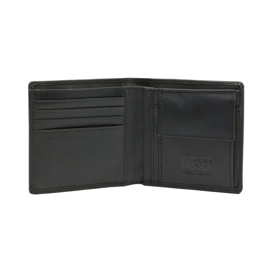 디젤 하이레쉬 S.Ii 레더 바이폴드 월렛 블랙 실버(Diesel Hiresh S.Ii Leather Bi-Fold Wallet Black Silver) - 2