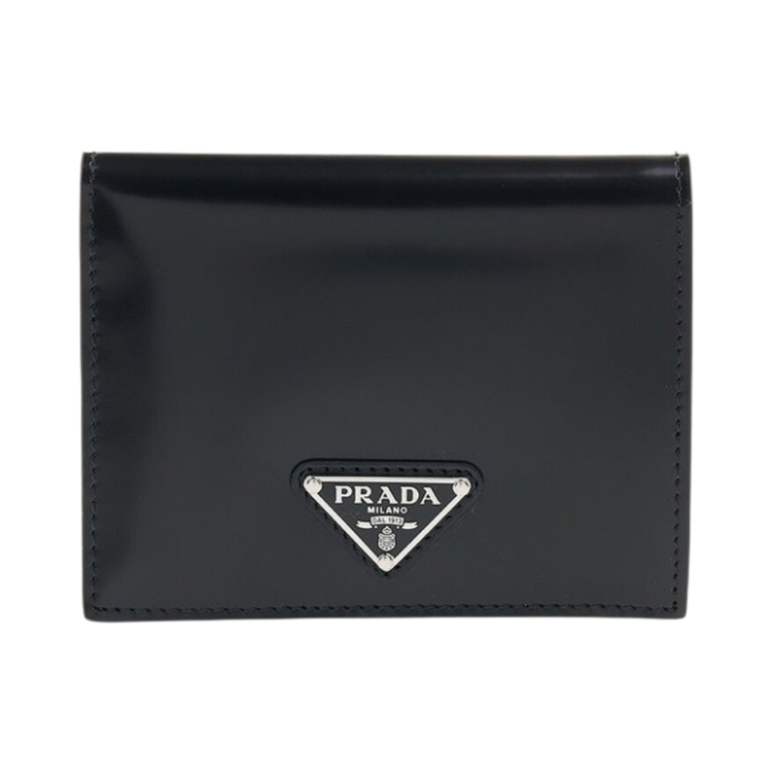 1MV204-ZO6-F0002 Prada Brushed Leather Wallet Black