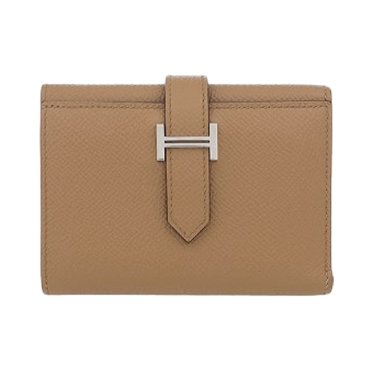 IT2VWC8WCWFQ_01 Hermes Bean Trifold Wallet Mauve Sylvestre Silver