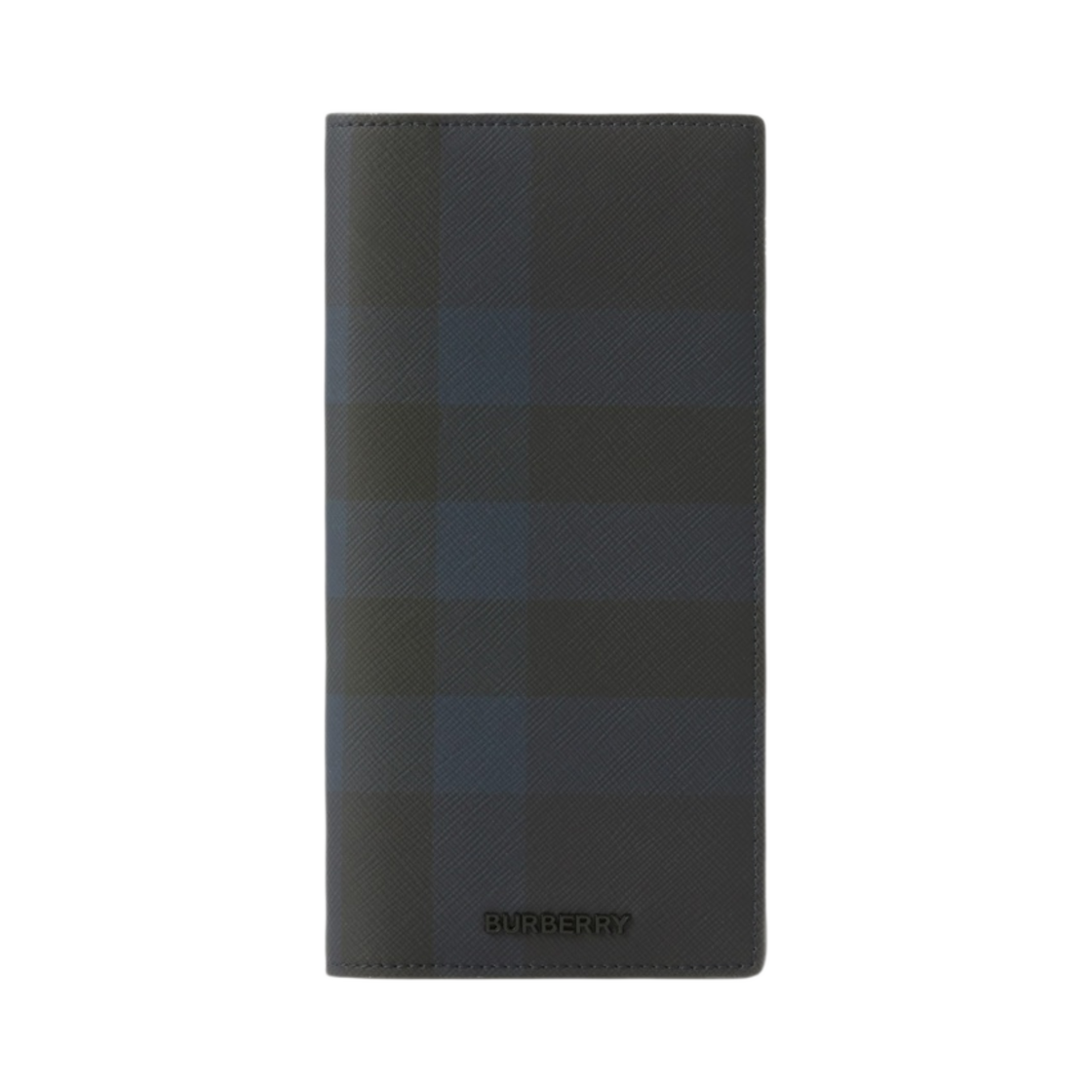 8073281 Burberry Check and Leather Continental Wallet Navy