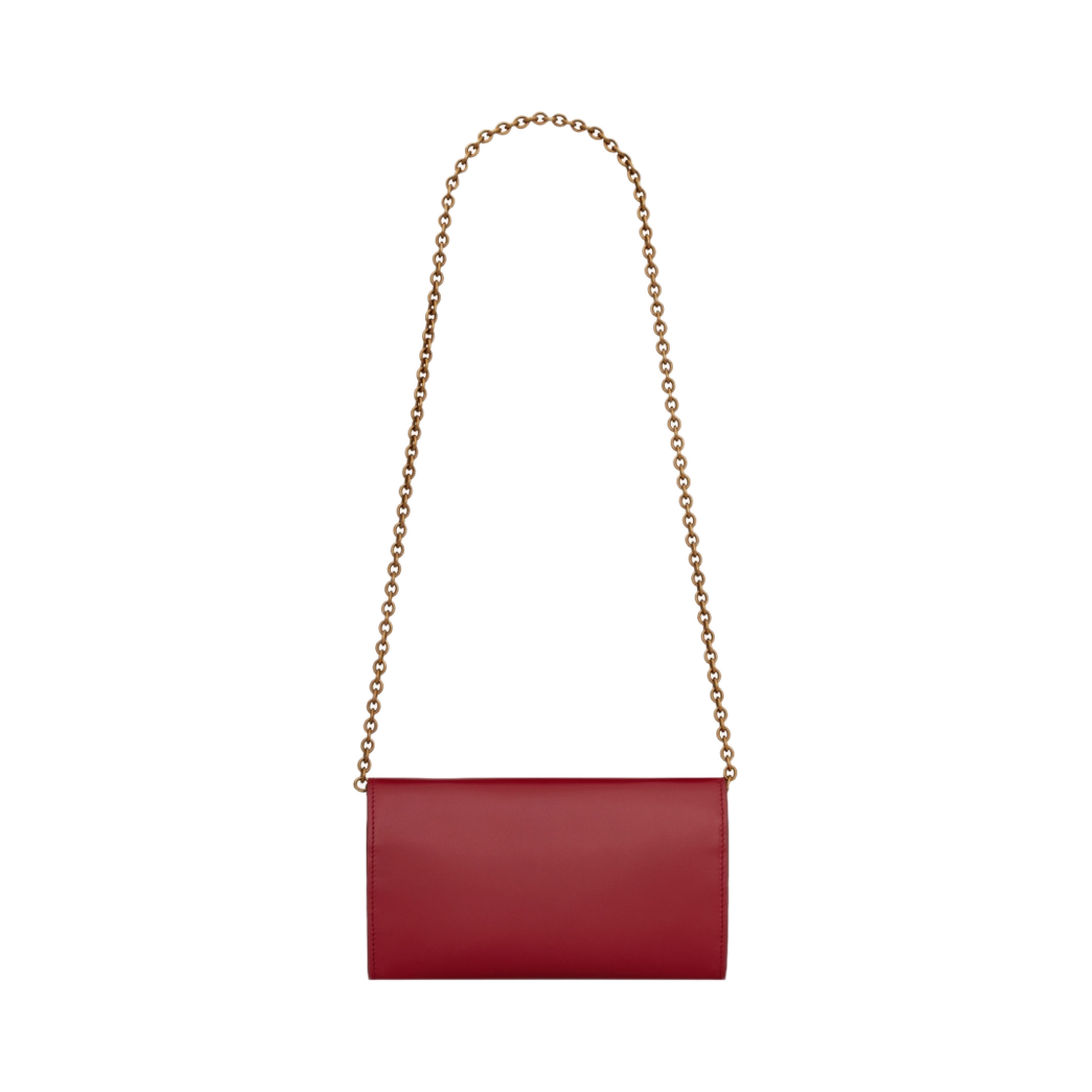 생로랑 샤이니 레더 르 메일론 체인 지갑 레드 오피움(Saint Laurent Le Maillon Chain Wallet in Shiny Leather Red Opium) - 2