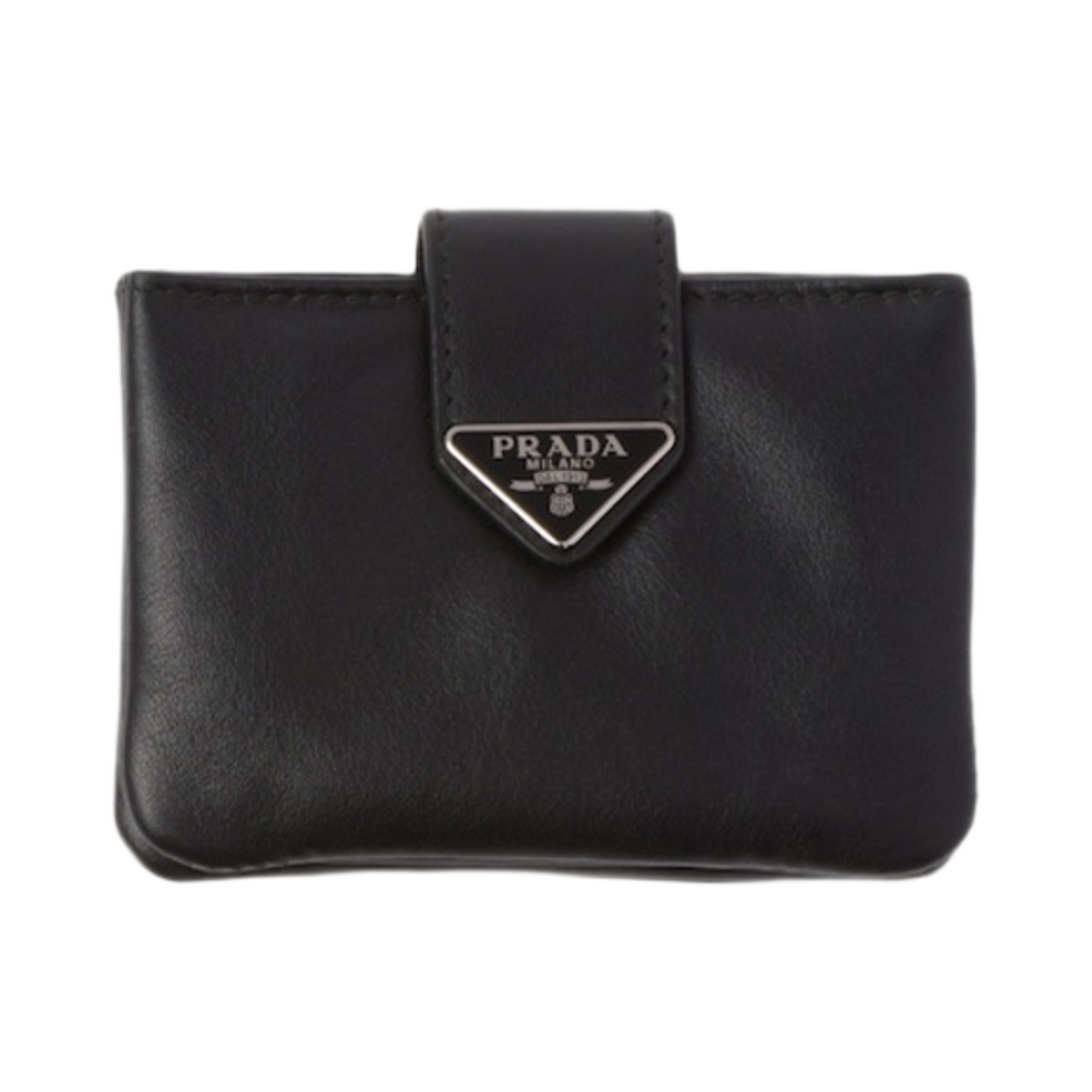 프라다 레더 카드 홀더 블랙(Prada Leather Card Holder Black) - 1