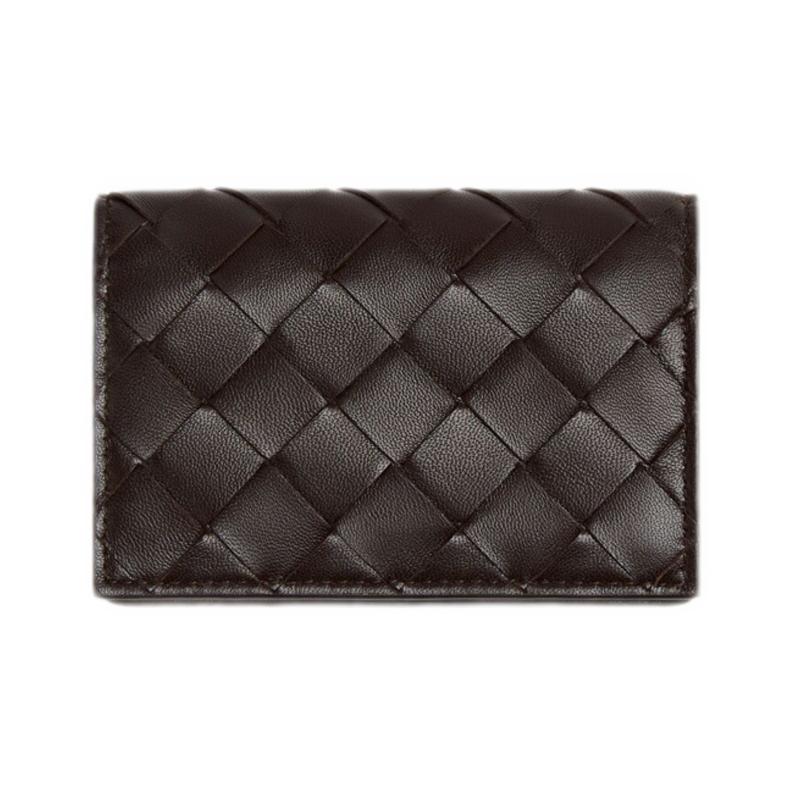814091VCPP32132 Bottega Veneta Intrecciato Business Card Case Fondant
