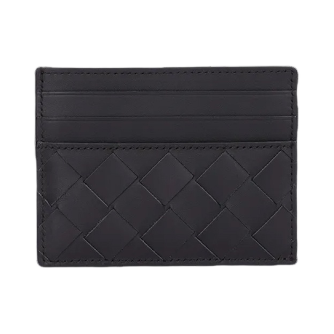 보테가 베네타 인트레치아토 크레딧 카드 케이스 다크 브라운(Bottega Veneta Intrecciato Credit Card Case Dark Brown)