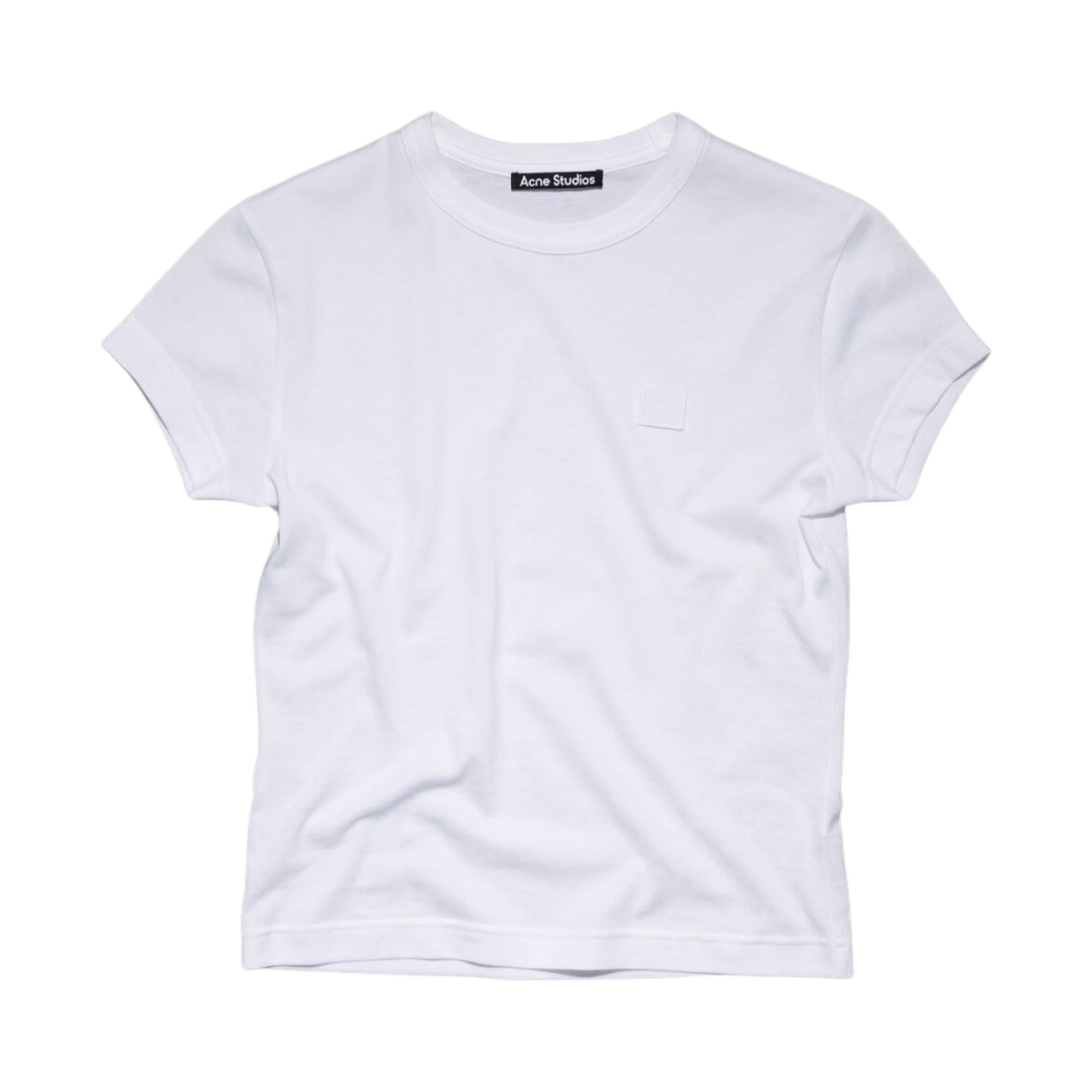 아크네 스튜디오 크루넥 티셔츠 옵틱 화이트(Acne Studios Crewneck T-Shirt Optic White) - 1