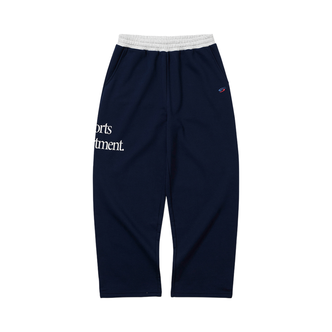 스포츠뎁트 빅로고 배색 스웻팬츠 네이비(Sports Dept Big Logo Coloring Sweat Pants Navy)