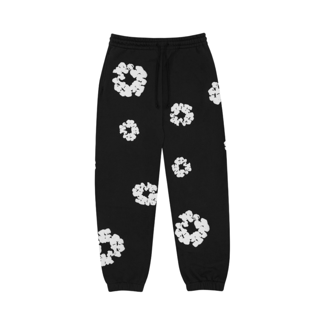 데님 티어스 더 코튼 리쓰 스웨트팬츠 블랙(Denim Tears The Cotton Wreath Sweatpants Black)