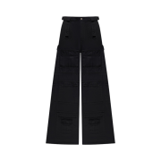 (W) Vetements Wide Cargo Pants Black