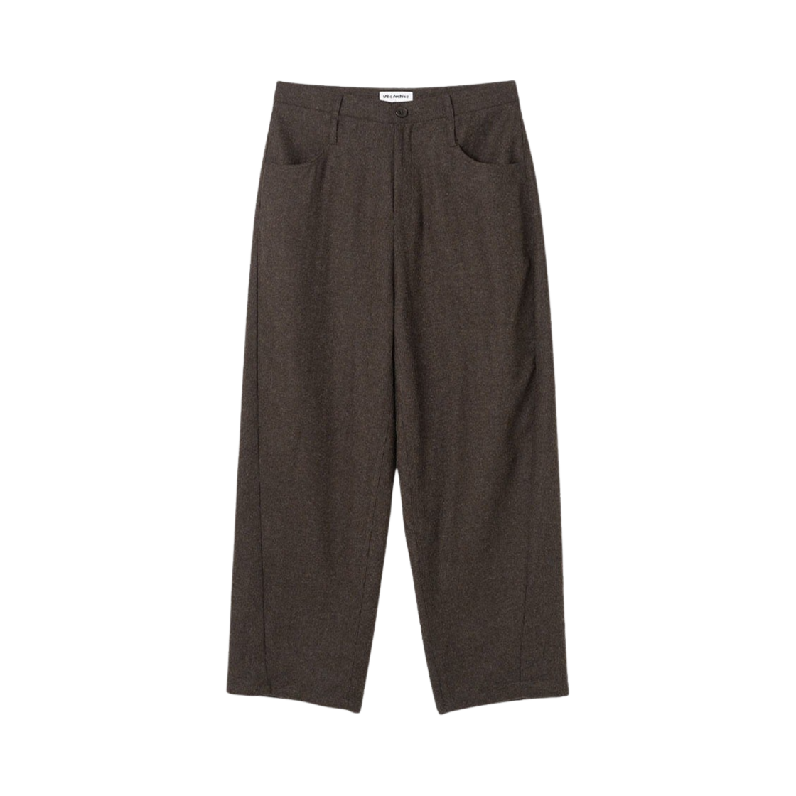 밀로 아카이브 리플렉트 커브드 울 팬츠 브라운(Millo Archive Reflect Curved Wool Pants Brown) - 1