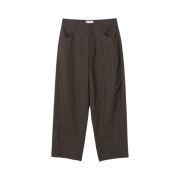 Millo Archive Reflect Curved Wool Pants Brown