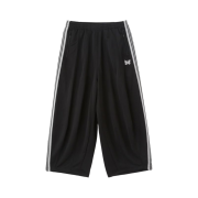 Needles x LHP H.D. Track Pants Poly Smooth Black White