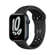 Apple Watch Nike Series 7 45mm GPS Midnight Aluminum Case with Nike Sport Band Anthracite Black (Korean Ver.)