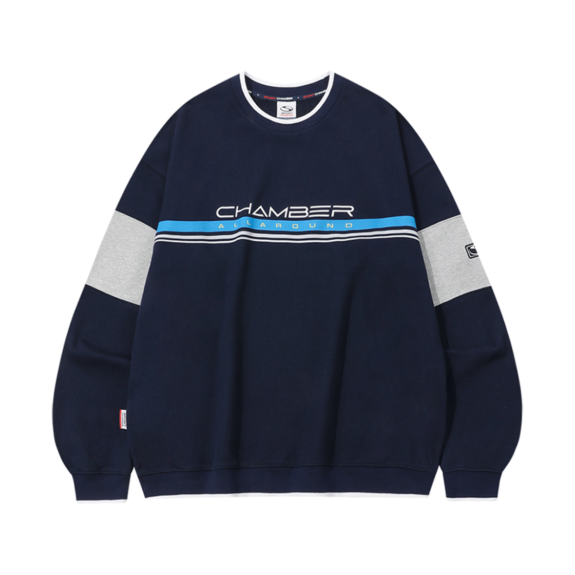 SCBDF1SWU01NV SPORT CHAMBER SC Block Sweatshirt Navy