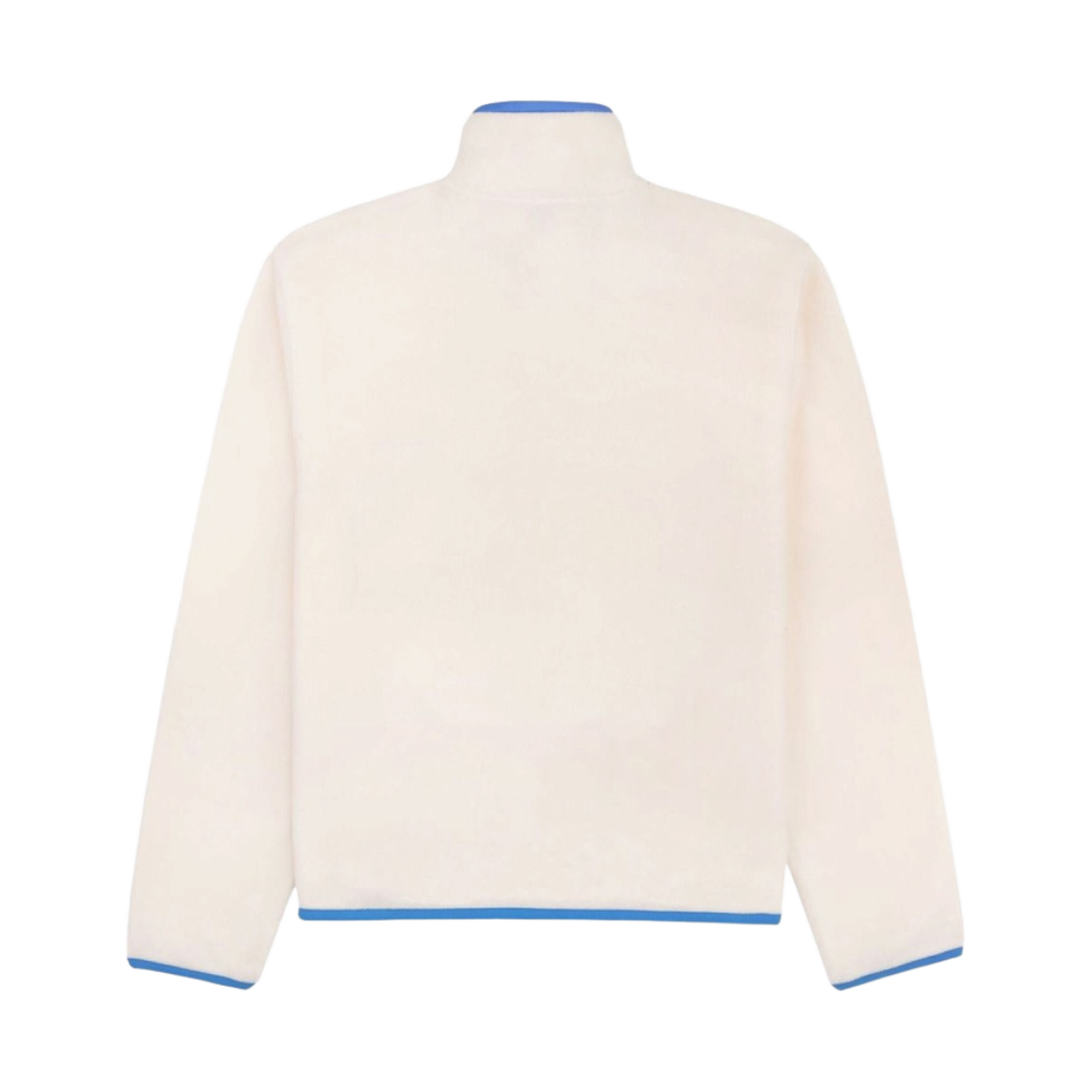 스포티 앤 리치 세리프 로고 버튼 폴라 스웨트셔츠 크림 오션(Sporty & Rich Serif Logo Buttoned Polar Sweatshirt Cream Ocean) - 2