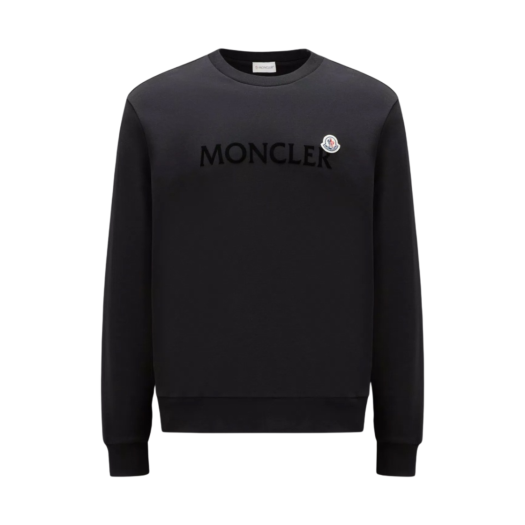 Moncler Logo Patch Sweatshirt Black - 23FW