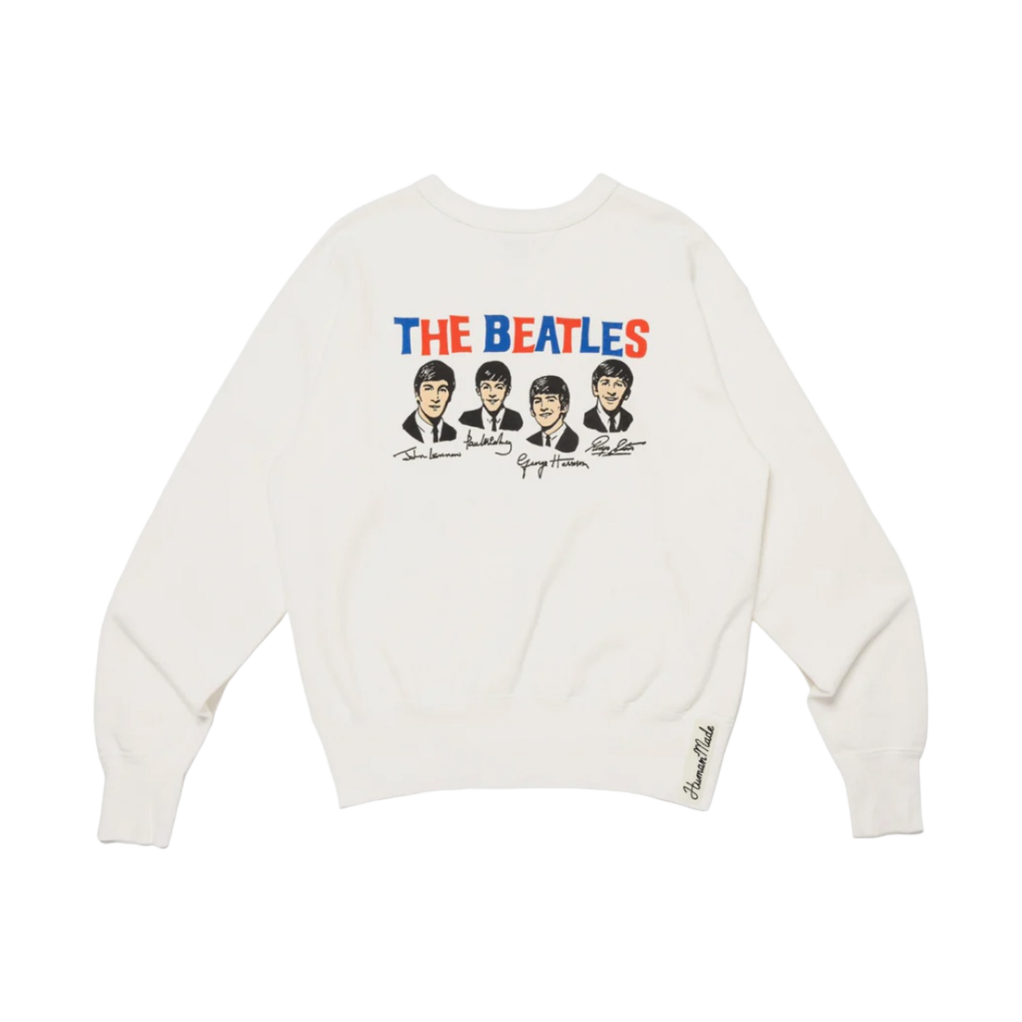 HM27CS034 Human Made Beatles Sweatshirt White
