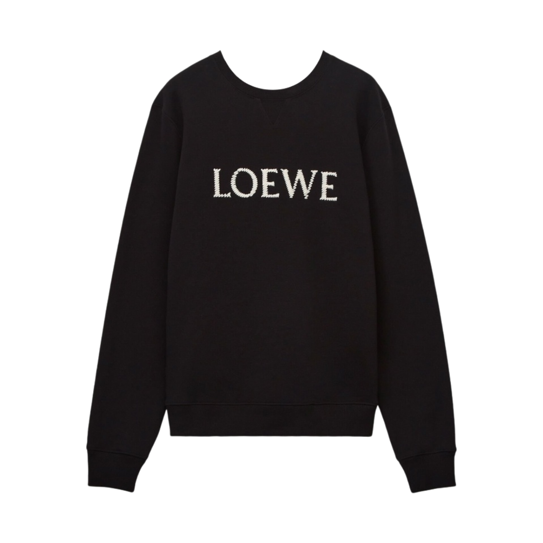 H526Y24J26-1100 Loewe Regular Fit Sweatshirt in Cotton Black