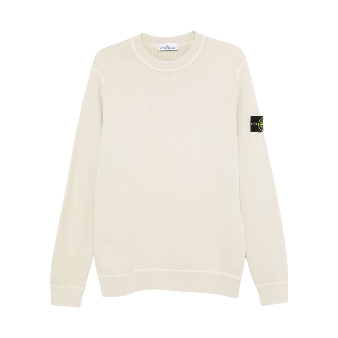 811561241-V0197 Stone Island 61241 Organic Cotton Diagonal Fleece Old Effect Sweatshirt Plaster - 24FW