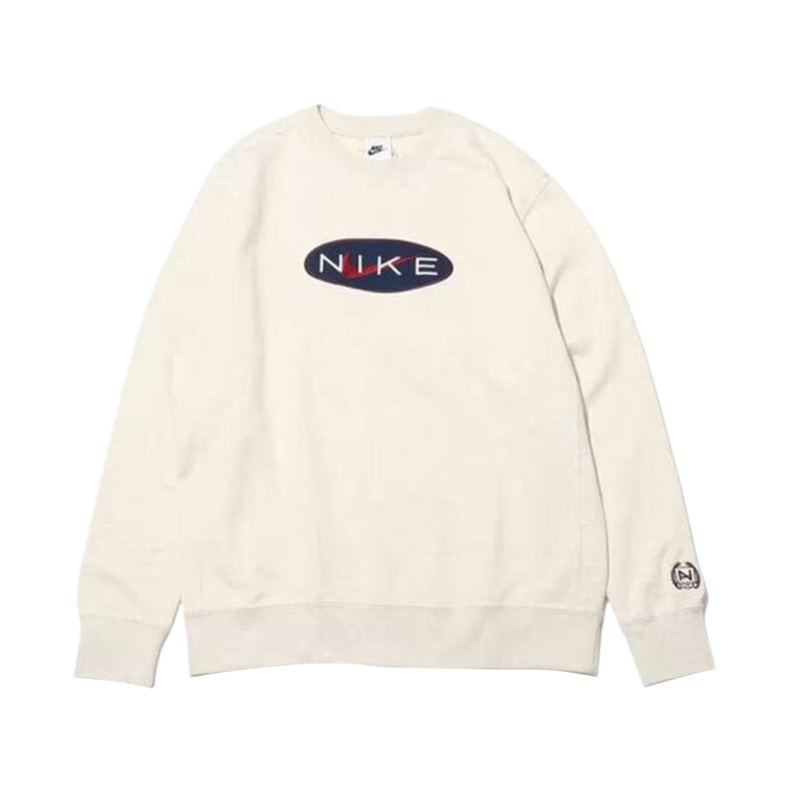 나이키 NSW 프렌치 테리 크루넥 스웨트셔츠 오트밀 헤더 - 아시아(Nike NSW French Terry Crewneck Sweatshirt Oatmeal Heather - Asia)